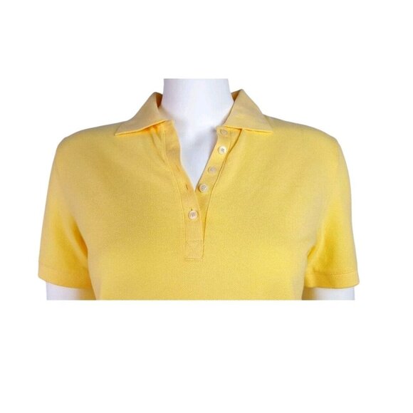 Cutter & Buck Polo Shirt Size S Small Solid All Yellow Collared Short Sleeve - Picture 2 of 6